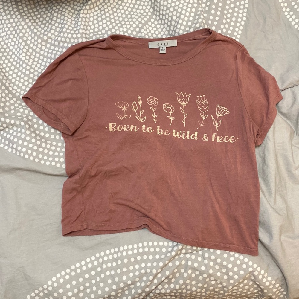 Graphic crop top